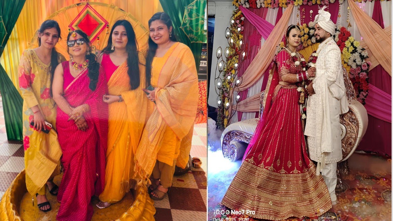 Haldi Ceremony  and jaimala ceremony 😊🎉