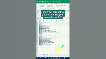 Stocks in Excel‼️ #excel #exceltips #exceltutorial