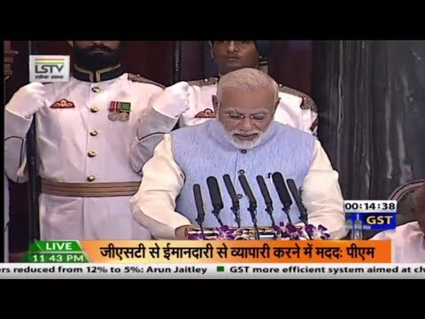 LIVE: Goods And Services Tax (GST) Roll-out Midnight June 30, 2017