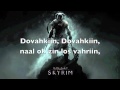 Dragonborn Song with Dragontongue lyrics