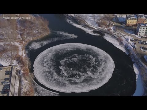 Spinning ice disc in Westbrook goes viral