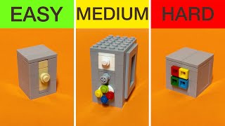 How to Build 3 Mini Lego Safe!!