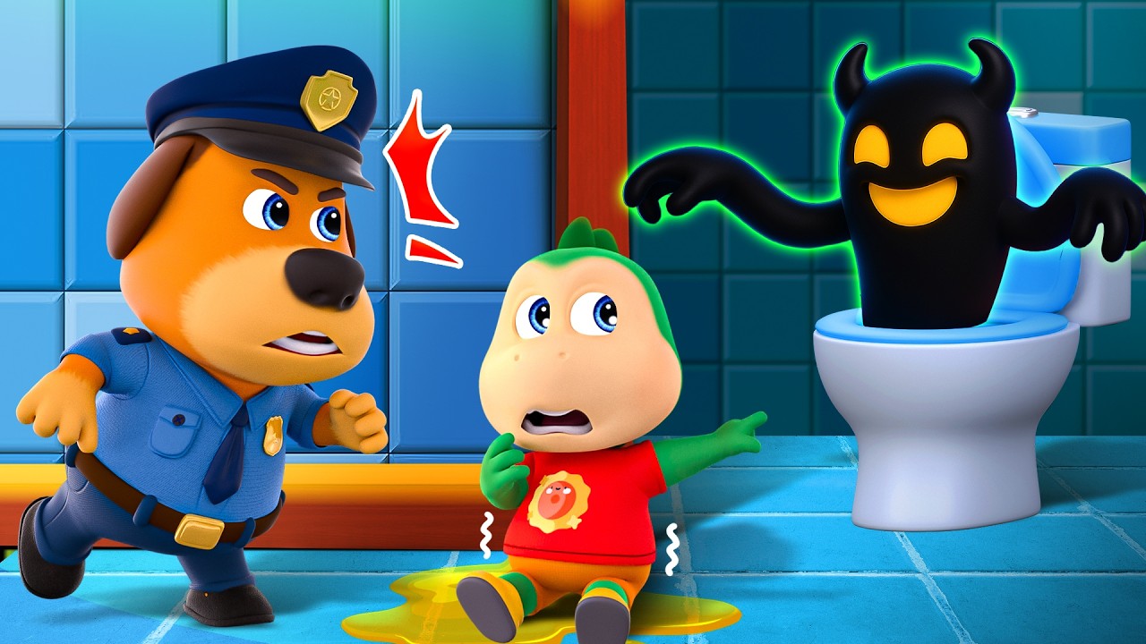 ¡Oh No! 😱 Monstruo en el inodoro 🚽 | Dibujos Animados Divertido | Video Para Niños
