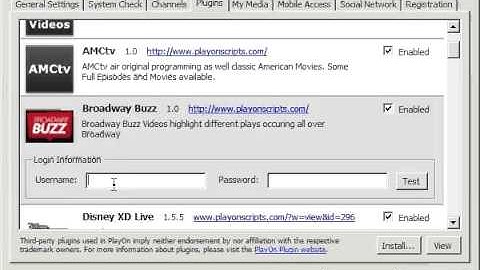 How to access and change PlayOn Plugin and Script  Settings