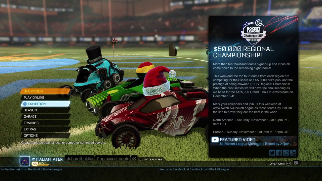 UniFir3 Live on ROCKET LEAGUE!!! with Repressed_Noble & Richardthekiler!