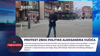 Protest Zbog Politike Aleksandra Vučića Kosovska Mitrovica Datum 25.01.2023