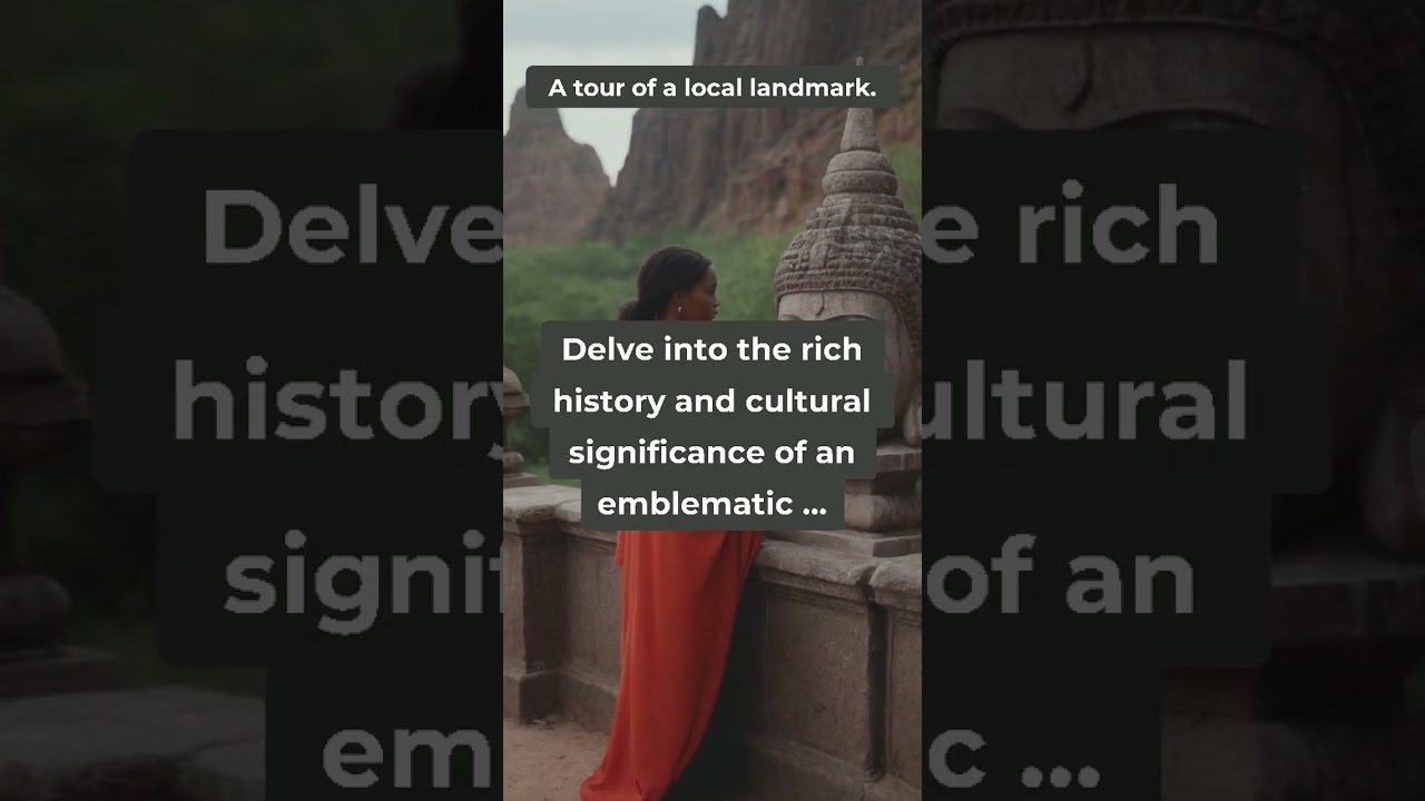 A tour of a local landmark  5