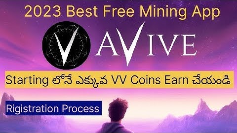 Top  Free Crypto Mining Apps 2023 Telugu  | Avive mining app  Supply Rigistration  #Free_mining_2023
