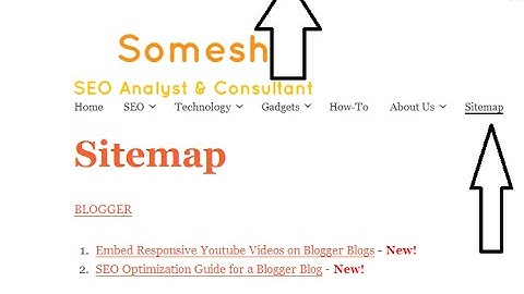 How To Create HTML Sitemap Page in Blogger Blogspot Blog