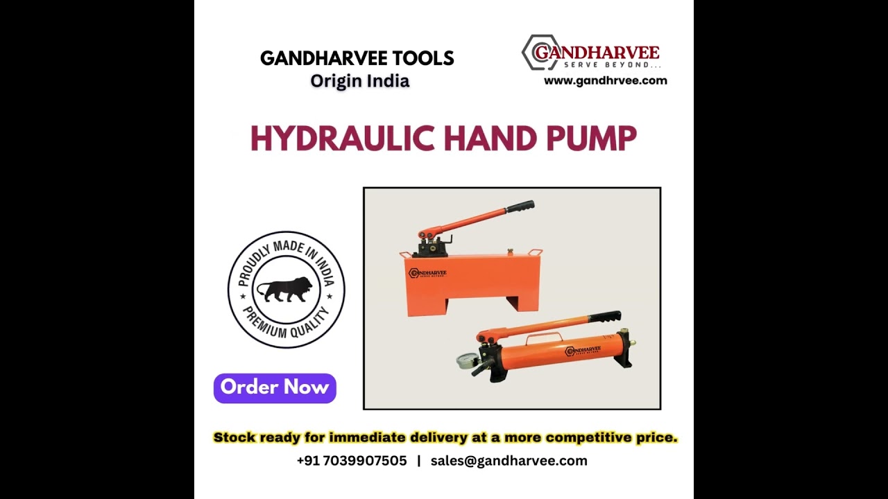 Gandharvee Tools Hydraulic Hand Pump 