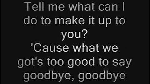 Bruno Mars - Too Good To Say Goodbye Lyrics