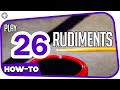 How To Play 26 rudiments (by My Drum School)