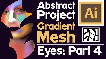 Gradient Mesh Abstract Tutorial - Learn Realistic Drawing (Adobe Illustrator) - Eyes Part 4