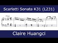 Domenico Scarlatti - Sonata in G minor K31 (Claire Huangci)