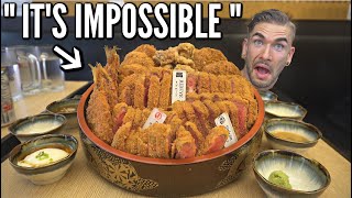 'EVERYONE FAILS' UNBEATABLE FRIED STEAK CHALLENGE | Japanese Katsu Challenge (With Eating Sounds)