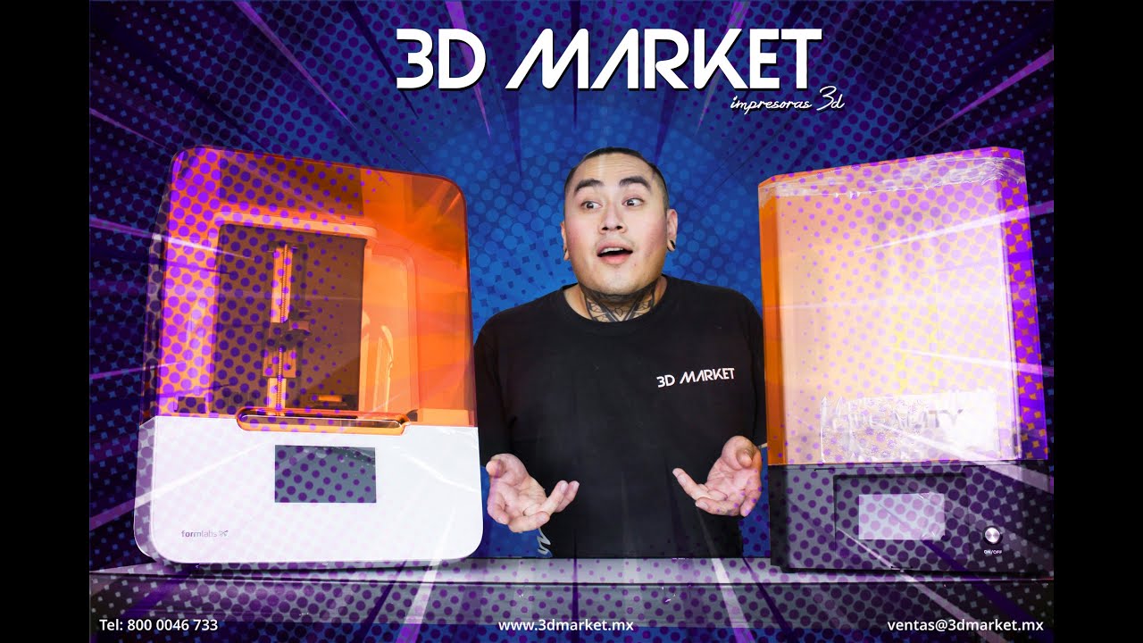 SLA VS DLP VS LCD | diferencia entre Impresoras 3D de resina | impresoras 3D MExico |3d market | LFS