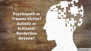 Psychopath or Trauma Victim? Autistic or Schizoid? Borderline Anyone?