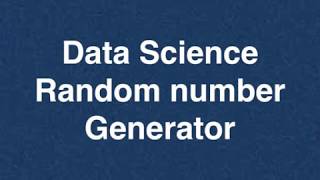 43 Data Science Random Number Generator | Online Training Download app from below link