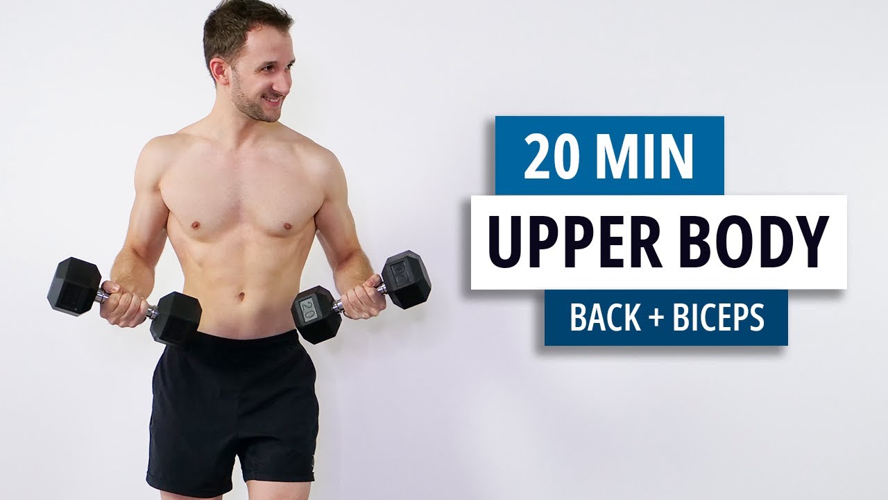 20 Minute Upper Body Dumbbell Workout [Build Muscle & Strength] 