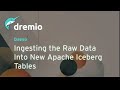 Dremio demo  ingesting to iceberg data products dataascode dbt integration reflections  bi