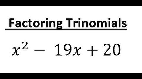 Factoring a Trinomial Ex. 3, Prime Example, Unfactorable