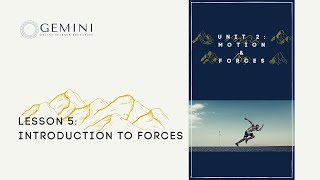 Unit 2 Lesson 5 Introduction to Forces