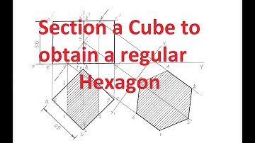 5.4-Section a Cube to obtain a regular Hexagonal Section
