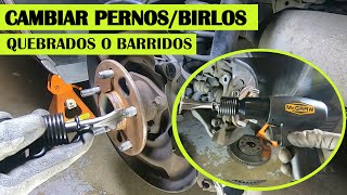 Se puede sacar los pernos de rueda Barridos con martillo neumático barato❓(pruebas reales)