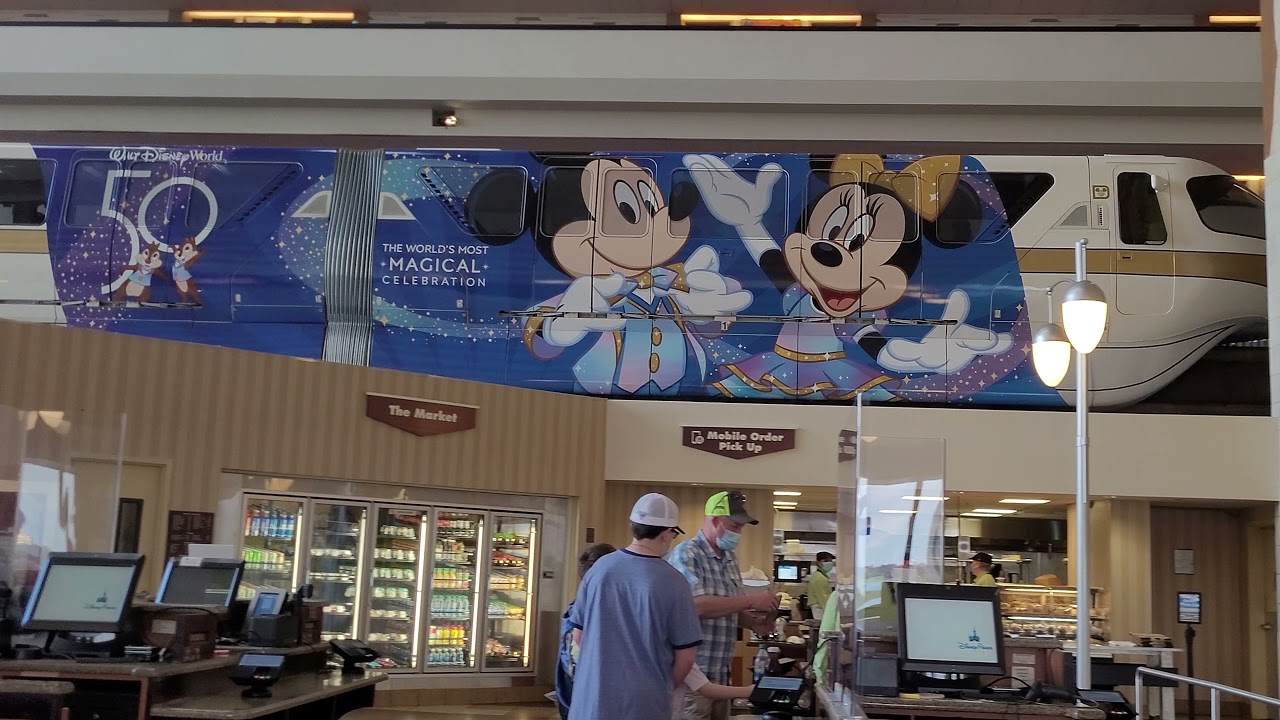 Disney 2022   Monorail through Contemporary Resort