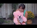 Oversized pink teddy bear lady cuddles 24in