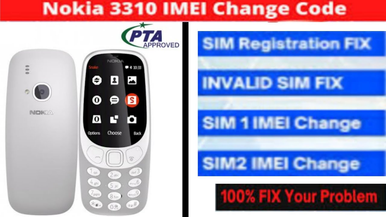 nokia 3310 imei change code nokia 3310 invalid sim solution 3310 sim ...