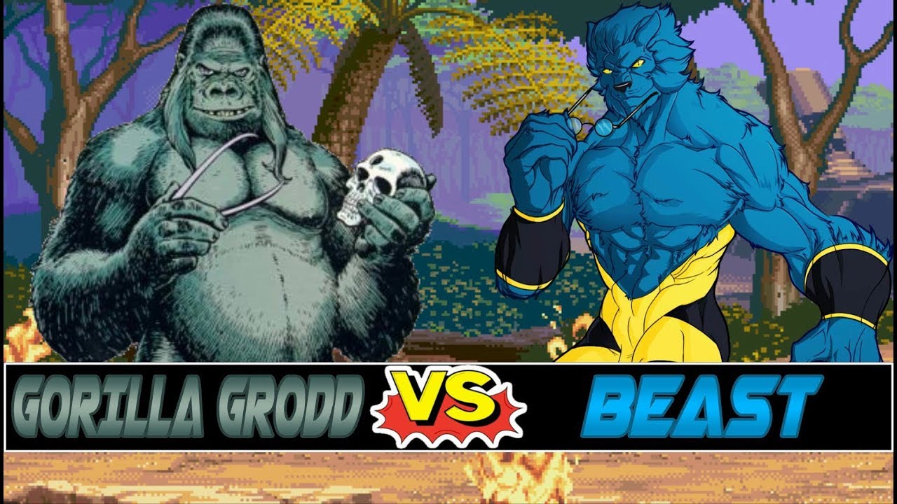 Mugen Battles Gorilla Grodd vs Beast DC Comics vs Marvel ComicsVideo Reques...