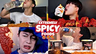 EXTREME SPICY FOODS VS MUKBANGERS!🌶️🥵🔥