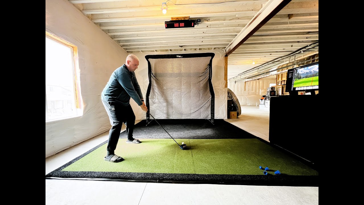 DIY Golf Simulator in Castle Pines, CO - YouTube