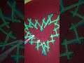 #unique hand embroidery design❤ heart stitch❤#subscribe #likeforlikes #viralshorts