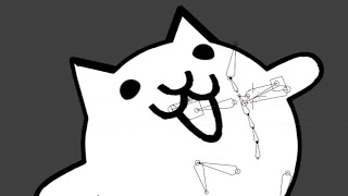 I tried 3d animating the battle cats but it starting tweaking