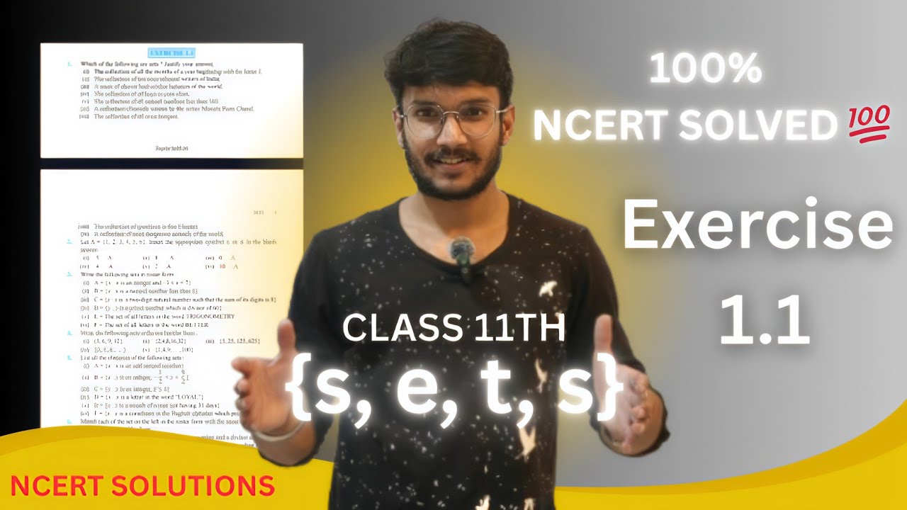 Class 11 Maths Sets NCERT Solutions | Chapter 1 Exercise 1.1 Explained Step by Step | Aman Verma