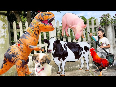 Khủng long bắt các con vật, con bò, con gà - Changcady thu phục khủng log làm thú cưng - Part 310