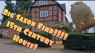 OMG! Big Saxon Find...... Metal Detecting 15th Century House Grounds!