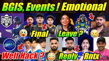 BGIS, Tournaments Detail 🔥 Welt Hacking ? 😳 Mili on Left S8UL ? 😮 Joker Emotional, Rntx News 