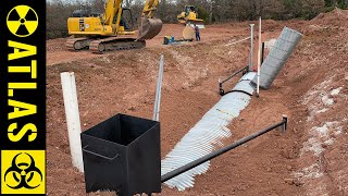 This $150,000 Bomb Shelter is Nice Inside!  Atlas 10X33 with Generator Pod