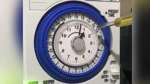 วิธีการตั้งเวลาปิด-เปิดไฟ ด้วยนาฬิกาตั้งเวลาฮาโก้(Hago - Automatic Time Switch TM-B20 20A 220V)