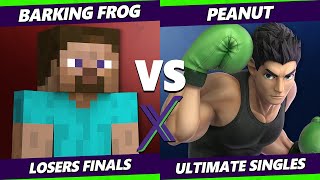 S@X 481 Losers Finals - Peanut (Little Mac) Vs. Barking_Frog (Steve) Smash Ultimate - SSBU
