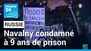 Reconnu coupable d'escroquerie, l'opposant russe Navalny condamné à neuf ans de prison