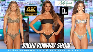 Breathtaking 4K Bikini Fashion Show - Luli Fama - Miami Swimweek 2022 w Leidy Amelia  - Part 3