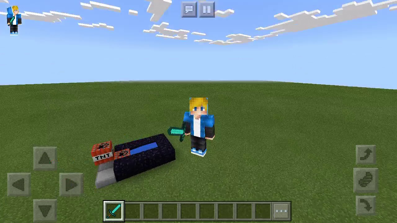 Чертеж тнт пушки в майнкрафте