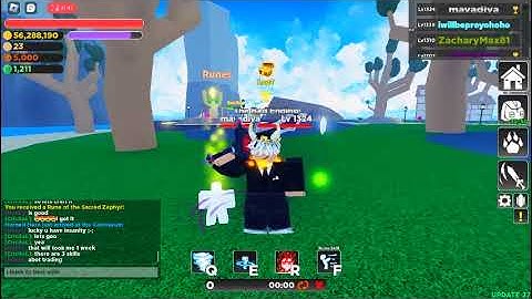 Me crafting rune of zephyr with the help of my friend |rpg simulator update 7( i think so)|