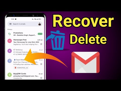 How To Recover Deleted Email || how to recover deleted emails from gmail 2022 || Email recover