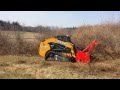 Case TV380 Compact Track Loader with a Fecon Mulcher Attachment