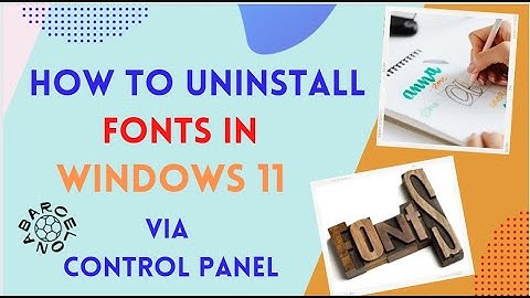 How to Uninstall Fonts in Windows 11 via Control Panel | Delete | Uninstall Fonts Windows Faster Way